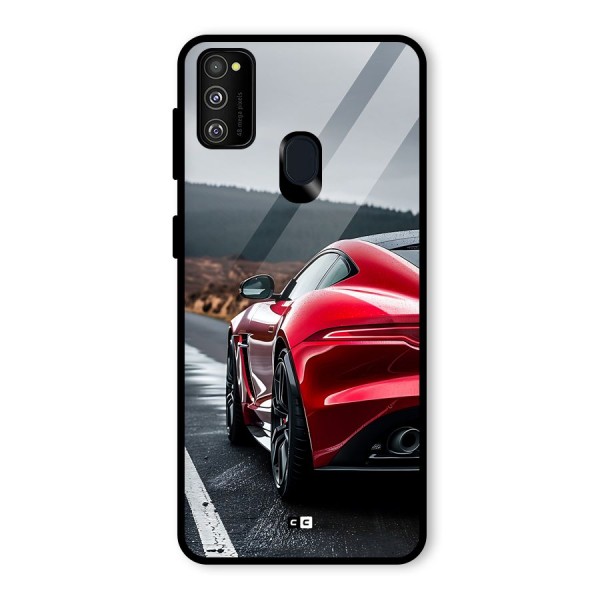 The Royal Car Glass Back Case for Galaxy M30s