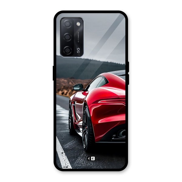 The Royal Car Glass Back Case for Oppo A53s 5G