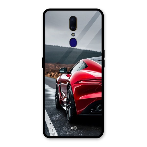 The Royal Car Glass Back Case for Oppo F11