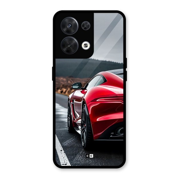 The Royal Car Glass Back Case for Oppo Reno8 5G