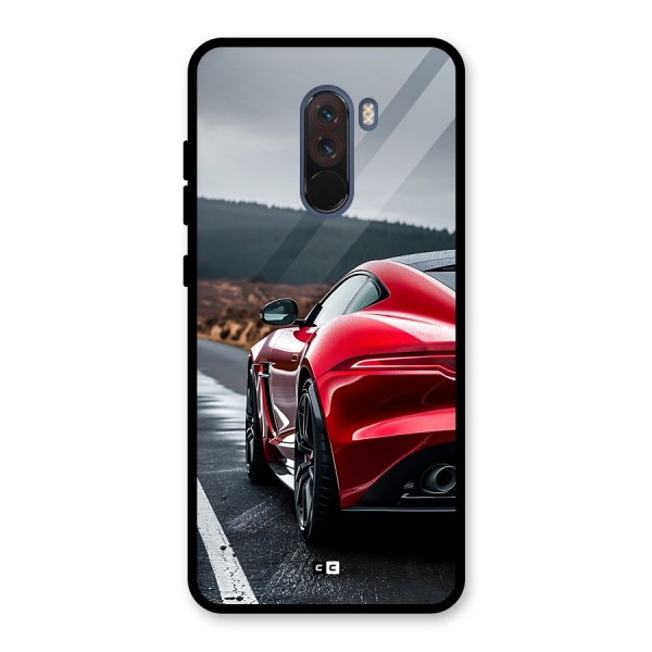 The Royal Car Glass Back Case for Poco F1