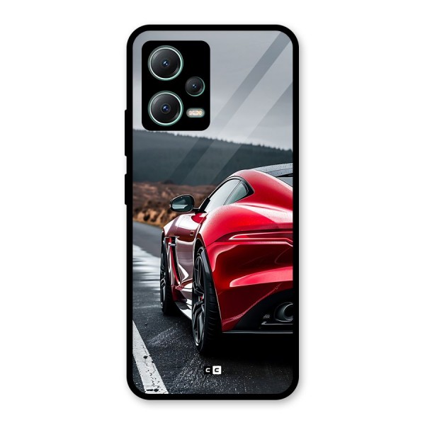 The Royal Car Glass Back Case for Poco X5