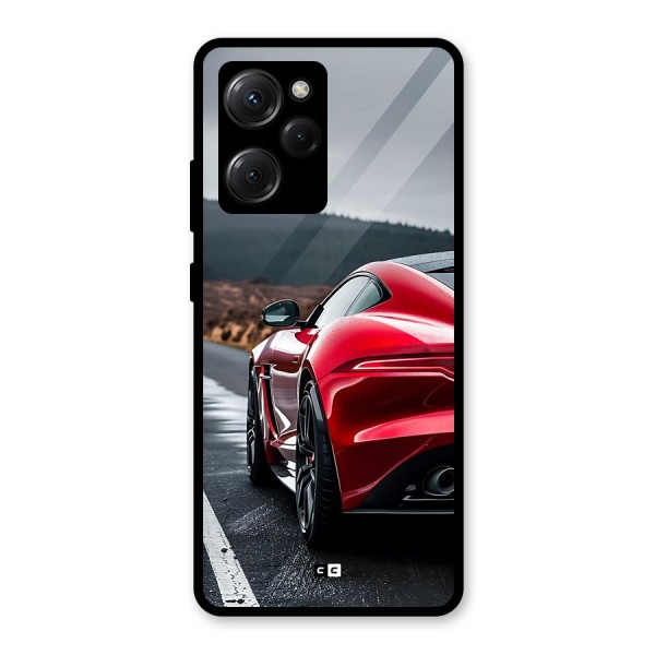 The Royal Car Glass Back Case for Poco X5 Pro