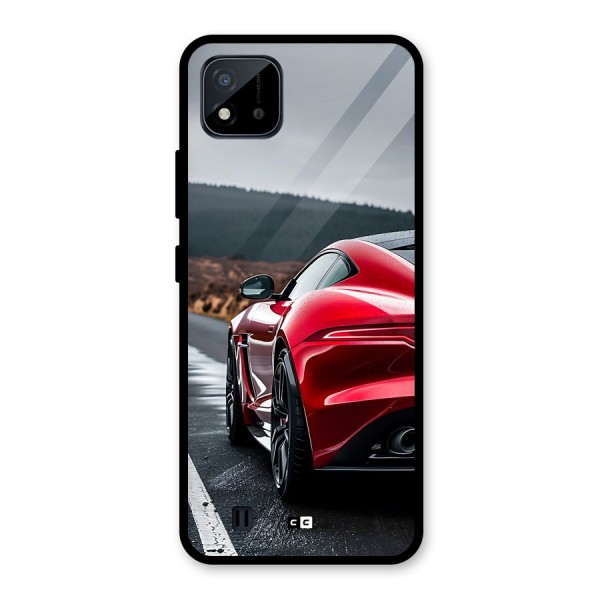 The Royal Car Glass Back Case for Realme C11 2021