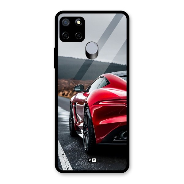 The Royal Car Glass Back Case for Realme C15