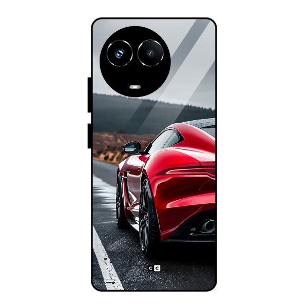 The Royal Car Glass Back Case for Realme Narzo 60X