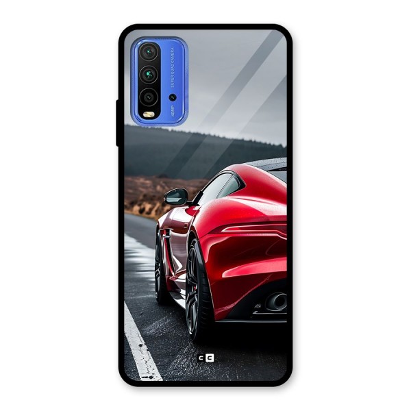 The Royal Car Glass Back Case for Redmi 9 Power