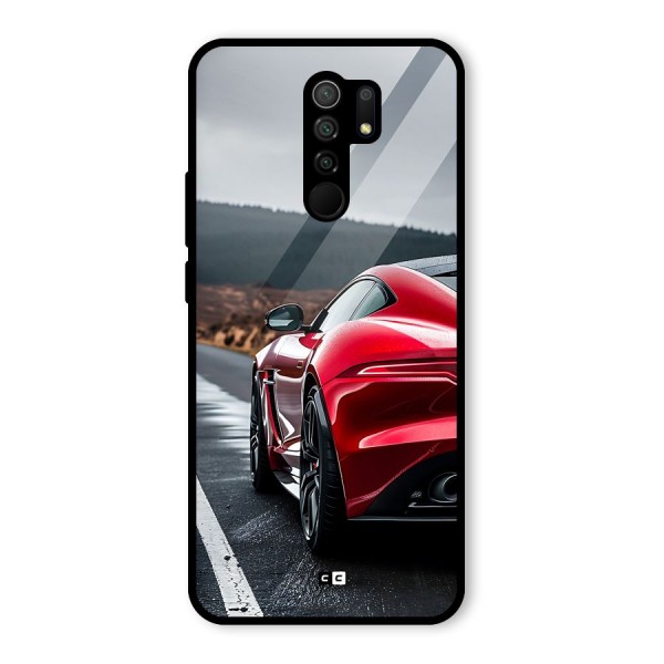 The Royal Car Glass Back Case for Redmi 9 Prime