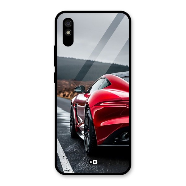 The Royal Car Glass Back Case for Redmi 9i