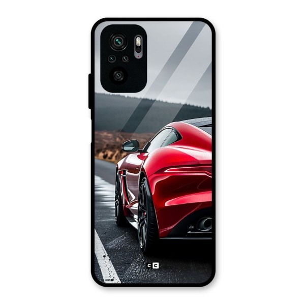 The Royal Car Glass Back Case for Redmi Note 10