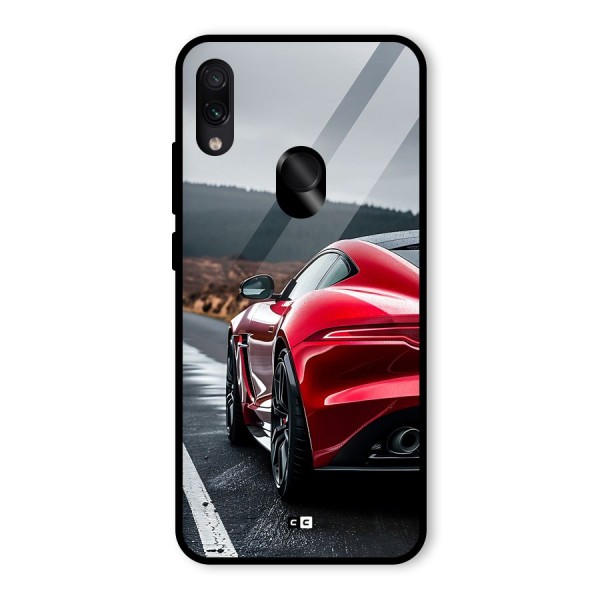 The Royal Car Glass Back Case for Redmi Note 7