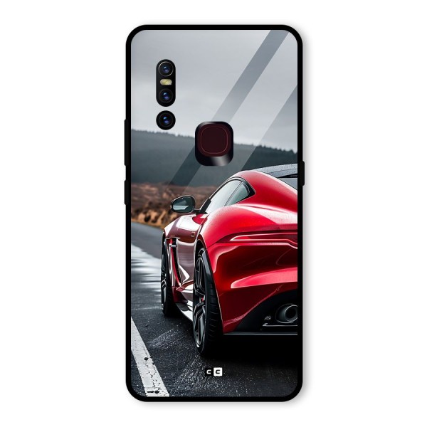 The Royal Car Glass Back Case for Vivo V15