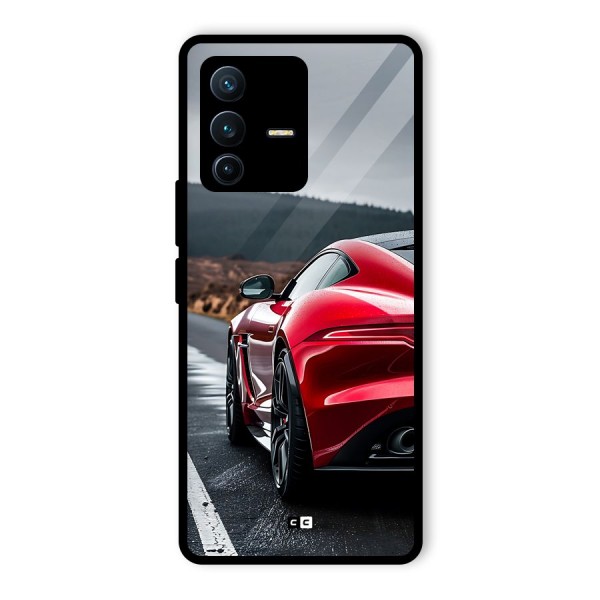 The Royal Car Glass Back Case for Vivo V23 Pro