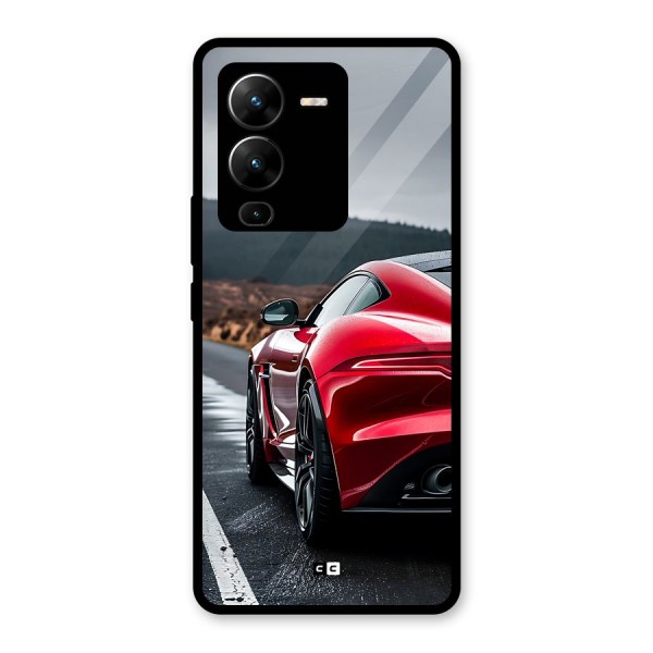 The Royal Car Glass Back Case for Vivo V25 Pro