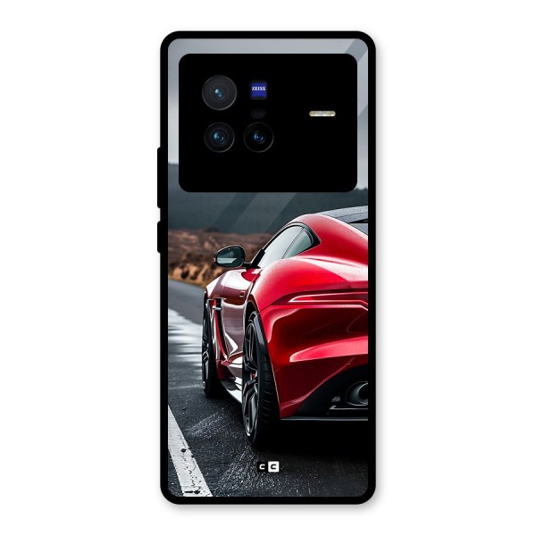 The Royal Car Glass Back Case for Vivo X80