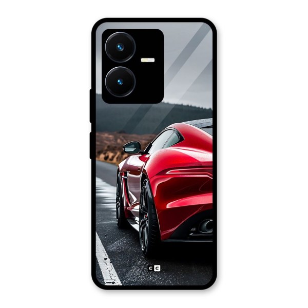 The Royal Car Glass Back Case for Vivo Y22