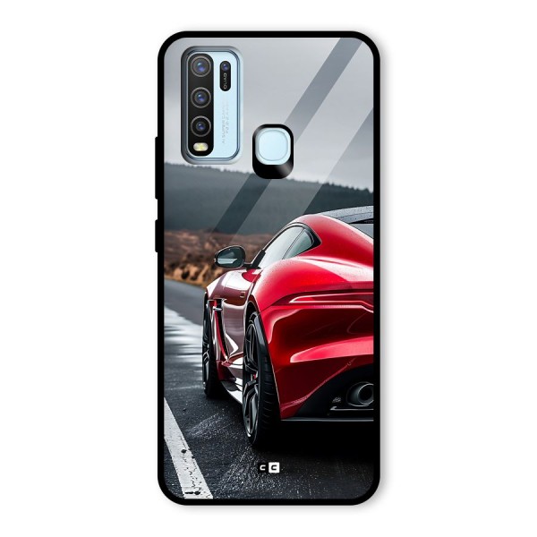 The Royal Car Glass Back Case for Vivo Y50