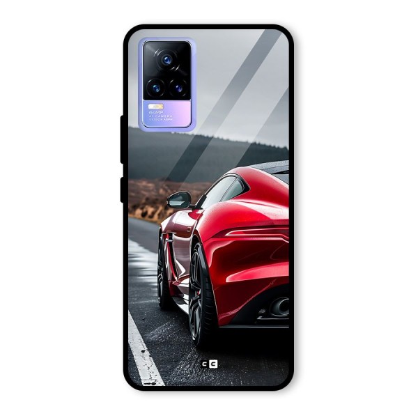 The Royal Car Glass Back Case for Vivo Y73