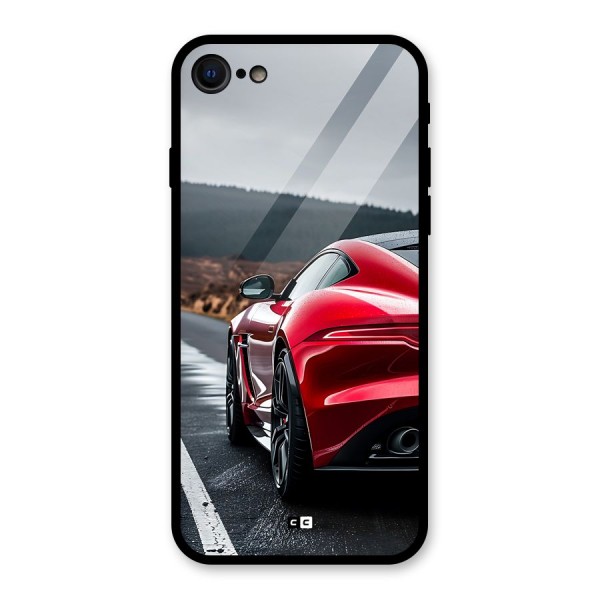 The Royal Car Glass Back Case for iPhone 8