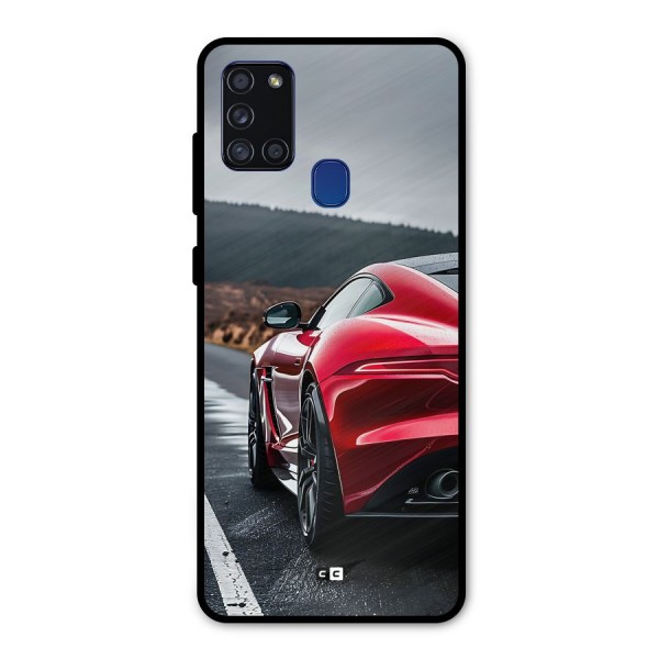 The Royal Car Metal Back Case for Galaxy A21s