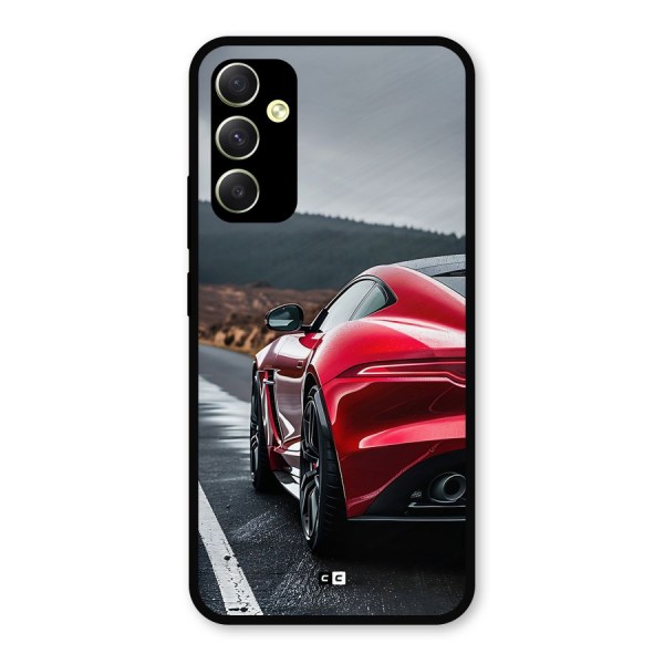 The Royal Car Metal Back Case for Galaxy A34