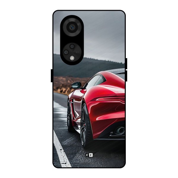 The Royal Car Metal Back Case for Reno8 T 5G