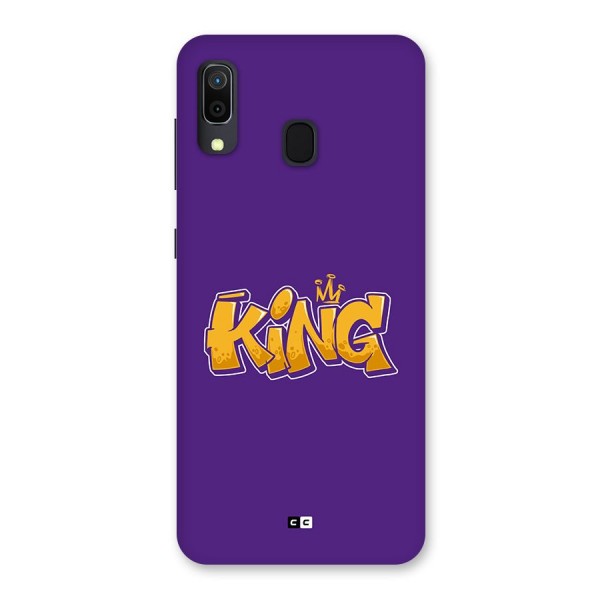 The Royal King Back Case for Galaxy A20