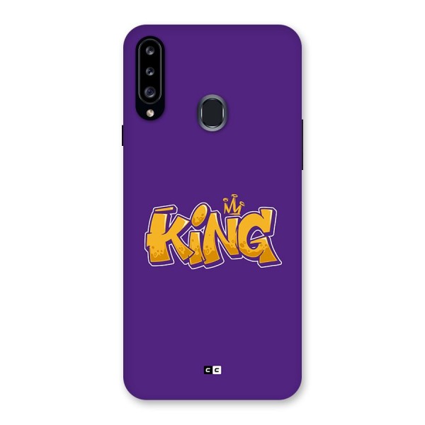 The Royal King Back Case for Galaxy A20s