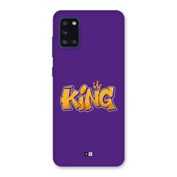 The Royal King Back Case for Galaxy A31