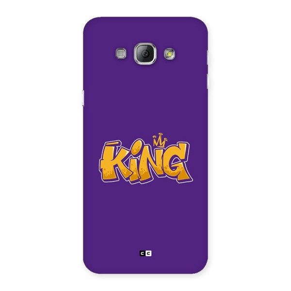 The Royal King Back Case for Galaxy A8