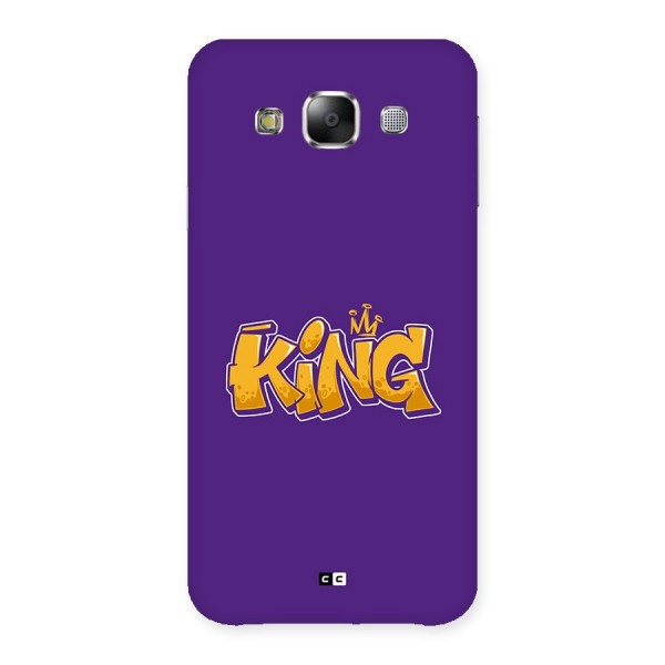 The Royal King Back Case for Galaxy E5