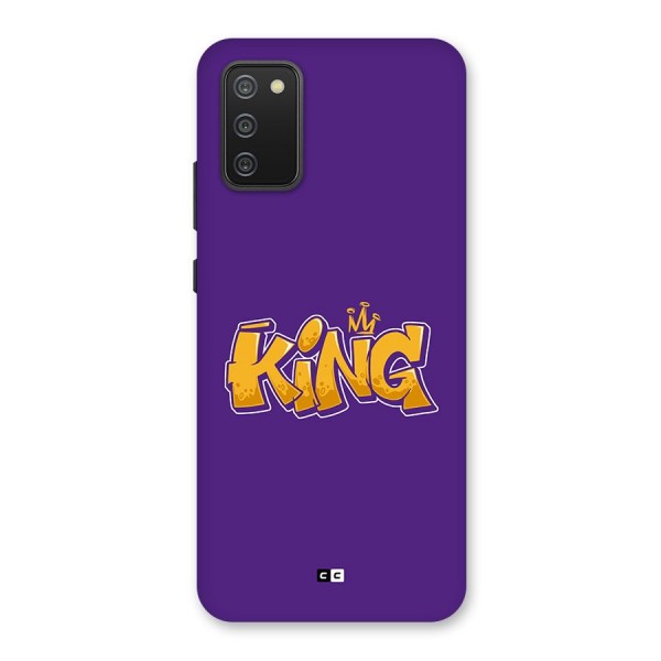 The Royal King Back Case for Galaxy F02s