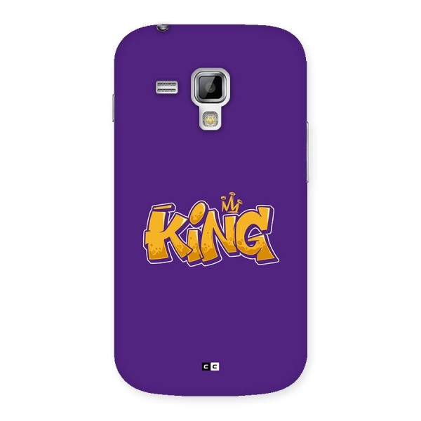 The Royal King Back Case for Galaxy S Duos