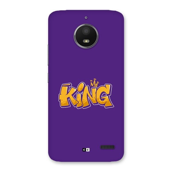 The Royal King Back Case for Moto E4