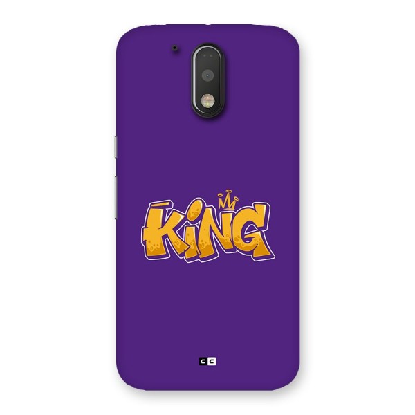 The Royal King Back Case for Moto G4