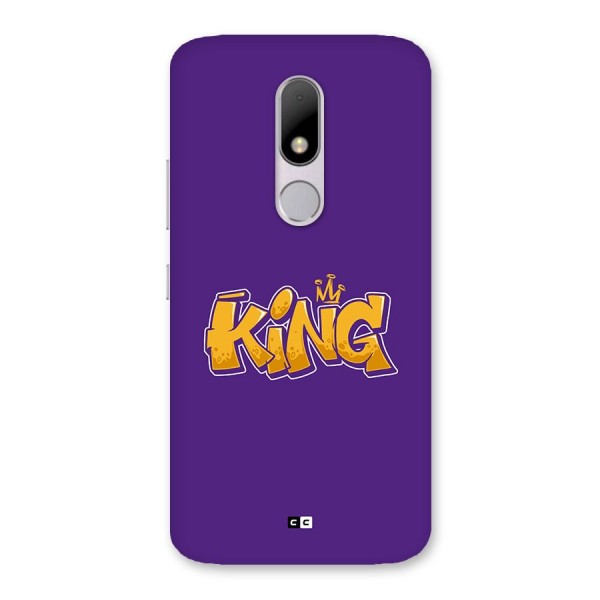 The Royal King Back Case for Moto M