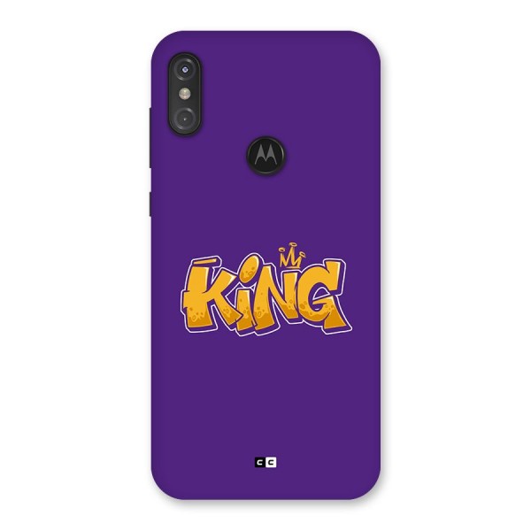 The Royal King Back Case for Motorola One Power