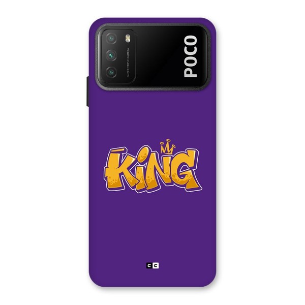 The Royal King Back Case for Poco M3