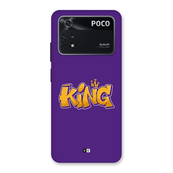 The Royal King Back Case for Poco M4 Pro 4G