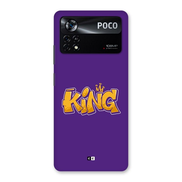 The Royal King Back Case for Poco X4 Pro 5G