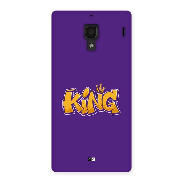 The Royal King Back Case for Redmi 1s