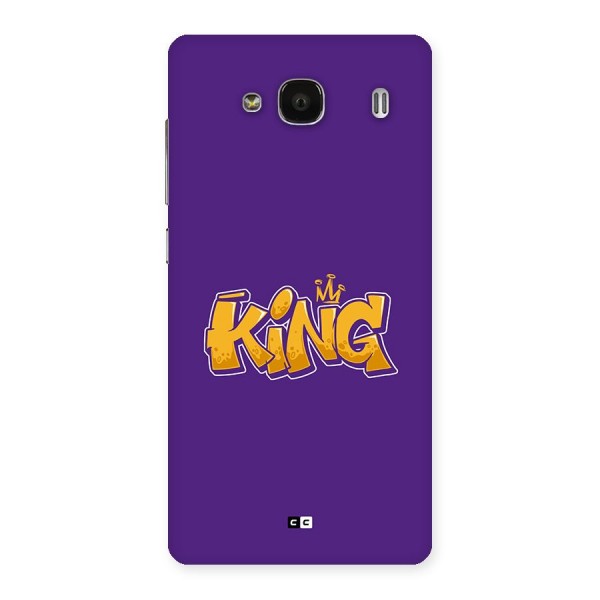 The Royal King Back Case for Redmi 2