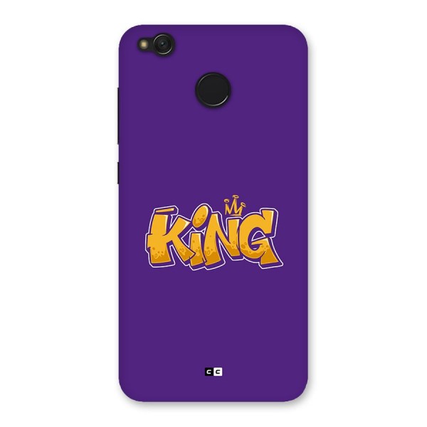 The Royal King Back Case for Redmi 4