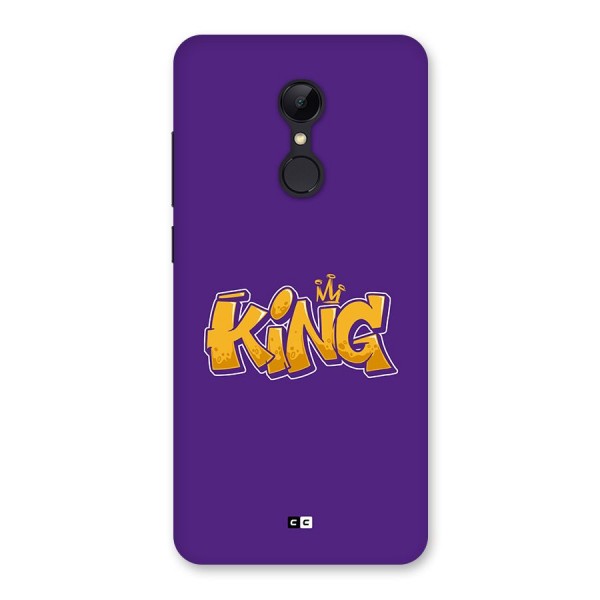 The Royal King Back Case for Redmi 5