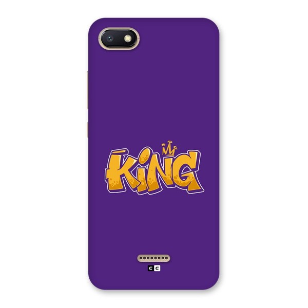 The Royal King Back Case for Redmi 6A