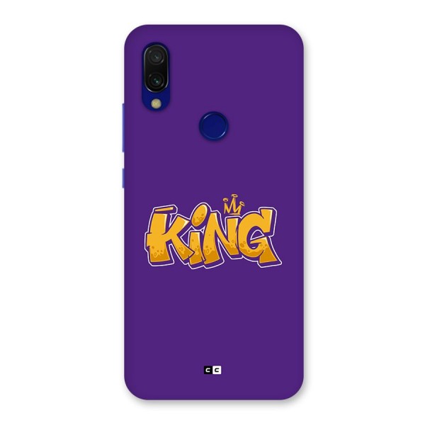 The Royal King Back Case for Redmi 7