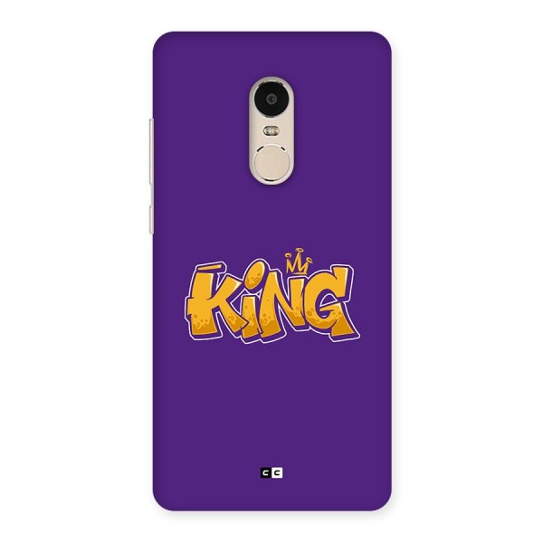 The Royal King Back Case for Redmi Note 4