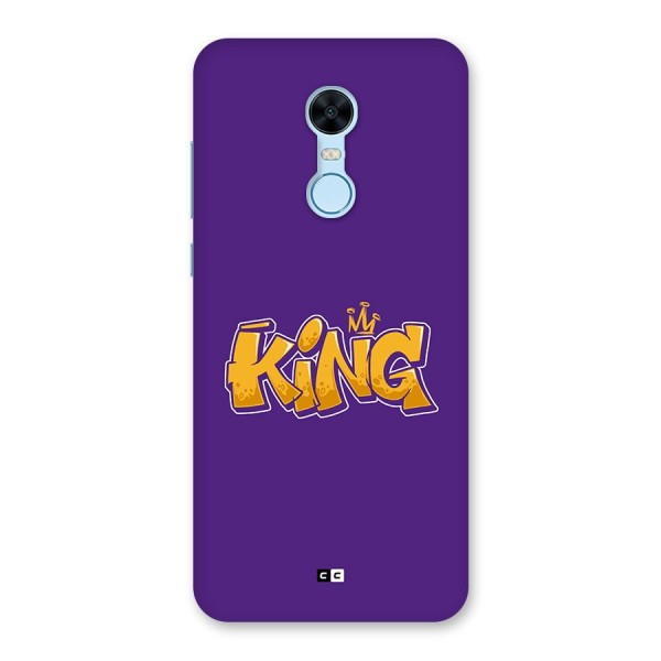 The Royal King Back Case for Redmi Note 5