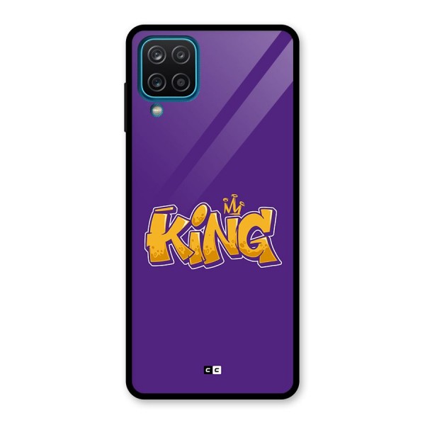 The Royal King Glass Back Case for Galaxy A12