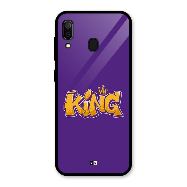 The Royal King Glass Back Case for Galaxy A30